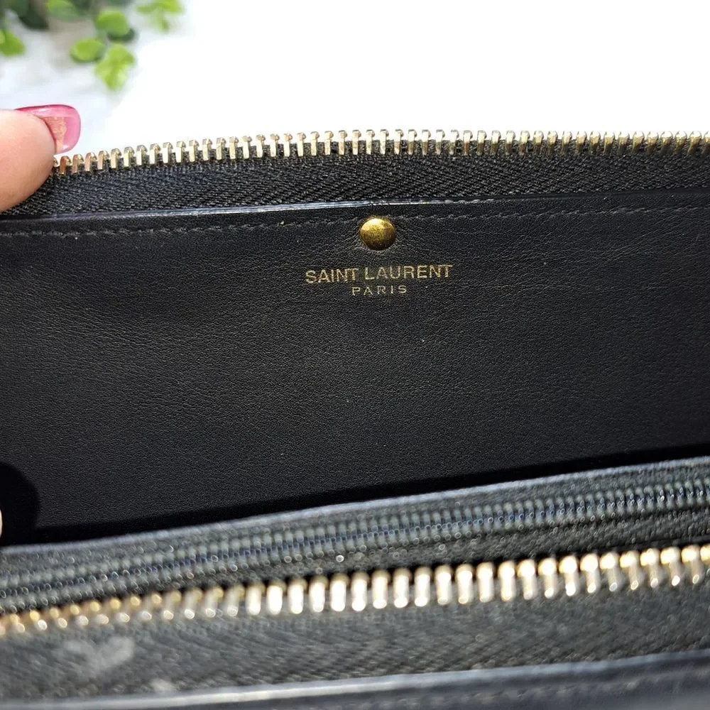 Authentic Saint Laurent Zipper Wallet - Picture 11 of 14